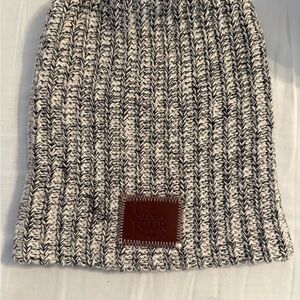 Love Your Melon Black and White Knit Hat